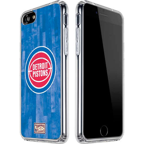 NBA Detroit Pistons Hardwood Classics iPhone SE (2nd & 3rd Gen) Clear Case