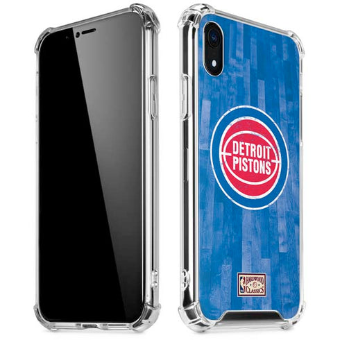 NBA Detroit Pistons Hardwood Classics iPhone XR Clear Case