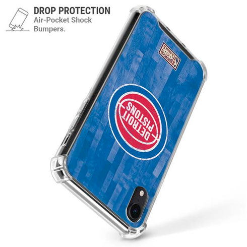 NBA Detroit Pistons Hardwood Classics iPhone XR Clear Case