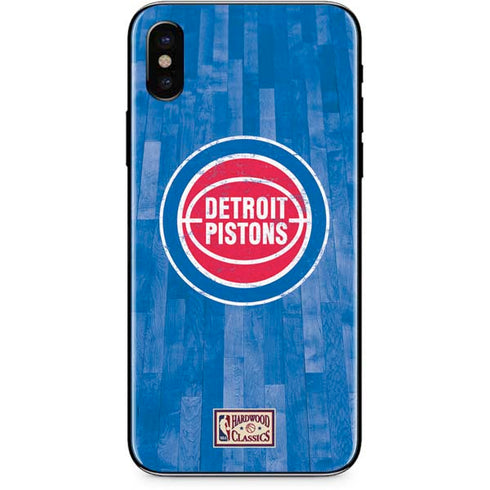 NBA Detroit Pistons Hardwood Classics iPhone XS Max Skin