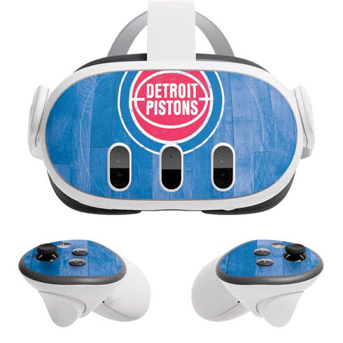 NBA Detroit Pistons Hardwood Classics Meta Quest 3 Skin