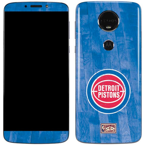 NBA Detroit Pistons Hardwood Classics Moto E5 Plus Skin