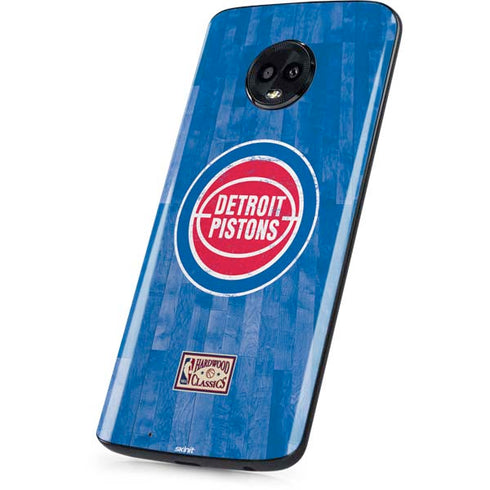 NBA Detroit Pistons Hardwood Classics Moto G6 Skin