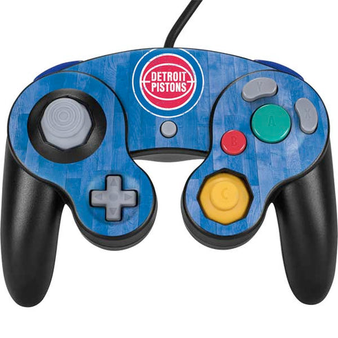 NBA Detroit Pistons Hardwood Classics Nintendo GameCube Controller Skin
