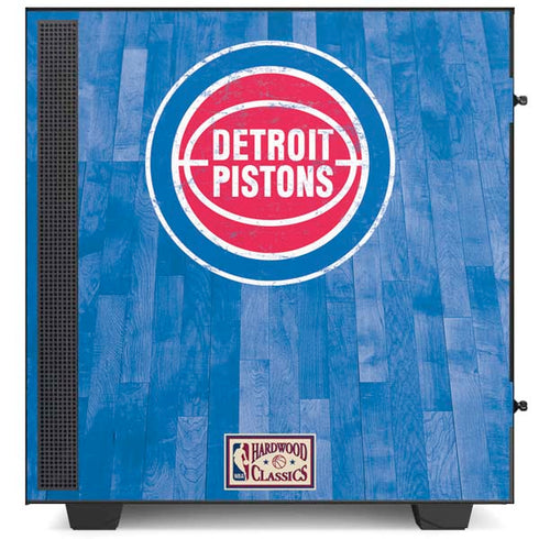 NBA Detroit Pistons Hardwood Classics NZXT H510 Compact ATX Mid-Tower Case Skin