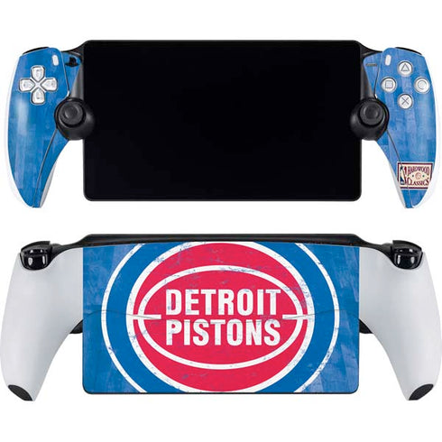 NBA Detroit Pistons Hardwood Classics PlayStation Portal Remote Player Skin