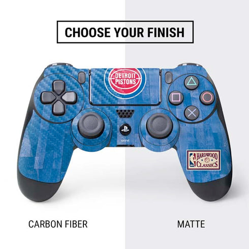 NBA Detroit Pistons Hardwood Classics PS4 Controller Skin