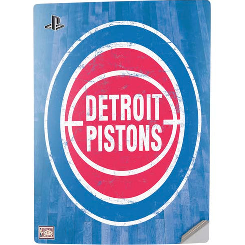 NBA Detroit Pistons Hardwood Classics PS5 Digital Edition Console Skin