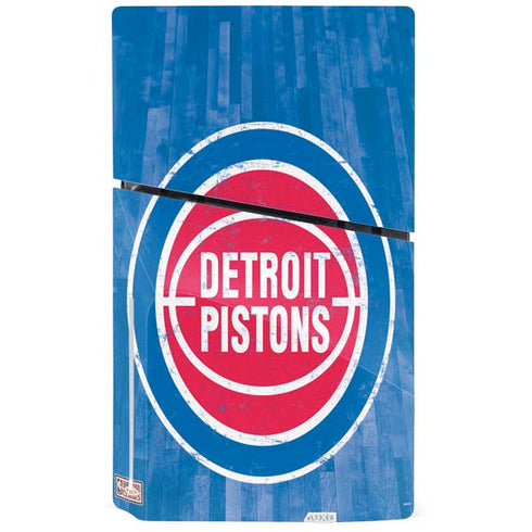 NBA Detroit Pistons Hardwood Classics PS5 Slim Disk Console Skin