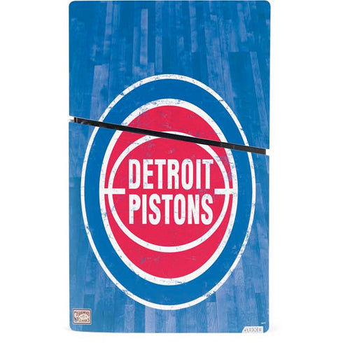 NBA Detroit Pistons Hardwood Classics PS5 Slim Digital Edition Console Skin