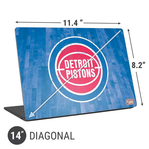 NBA Detroit Pistons Hardwood Classics Universal Laptop 14in (11.4 x 8.2in) Skin