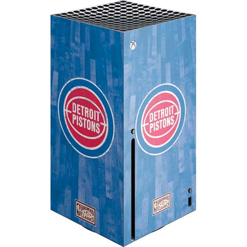 NBA Detroit Pistons Hardwood Classics Xbox Series X Console Skin