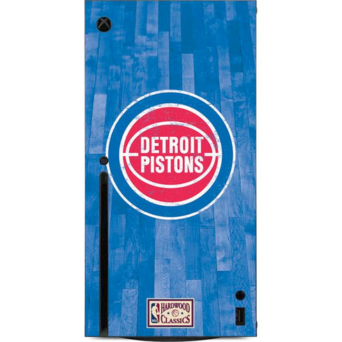 NBA Detroit Pistons Hardwood Classics Xbox Series X Console Skin