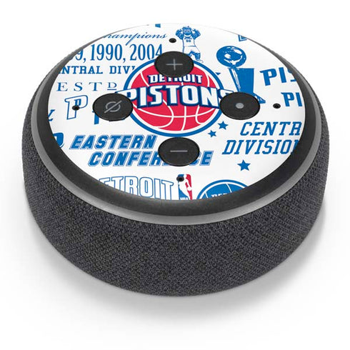 NBA Detroit Pistons Historic Blast Amazon Echo Dot Skin