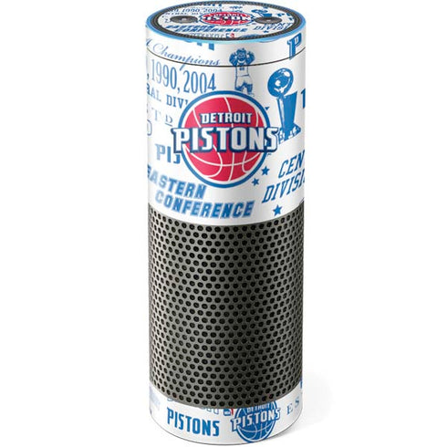 NBA Detroit Pistons Historic Blast Amazon Echo Skin