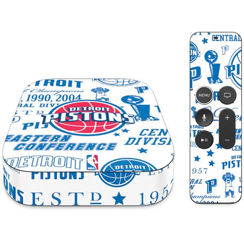NBA Detroit Pistons Historic Blast Apple TV Skin