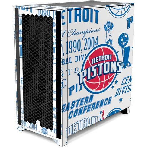 NBA Detroit Pistons Historic Blast Corsair 4000D Tempered Glass Mid-Tower ATX Case Skin
