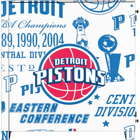 NBA Detroit Pistons Historic Blast Corsair 4000D Tempered Glass Mid-Tower ATX Case Skin