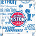 NBA Detroit Pistons Historic Blast Corsair 4000D Tempered Glass Mid-Tower ATX Case Skin