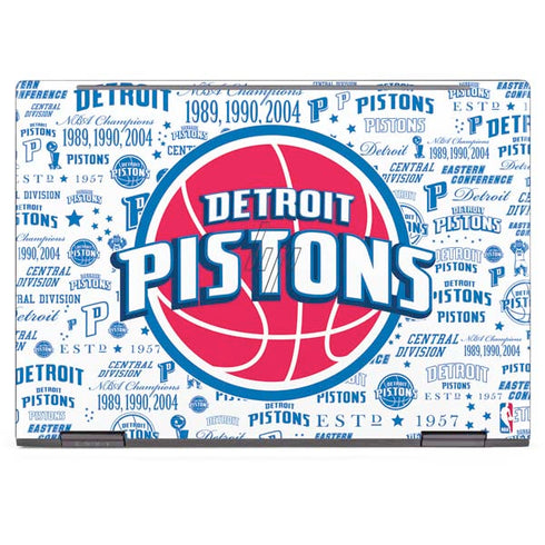 NBA Detroit Pistons Historic Blast HP Envy Skin