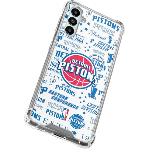 NBA Detroit Pistons Historic Blast Galaxy A15 5G Clear Case
