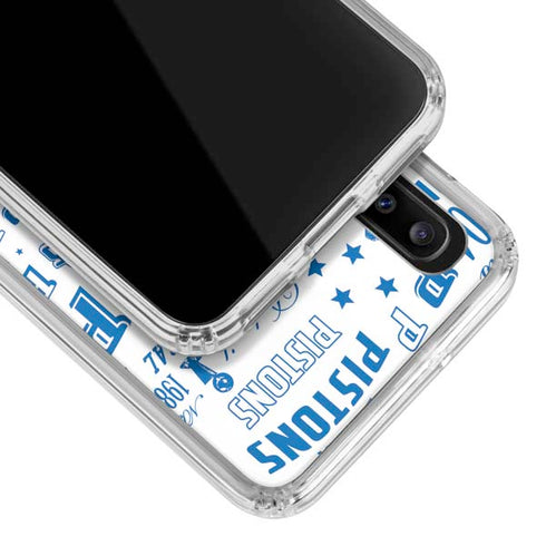 NBA Detroit Pistons Historic Blast Galaxy A30 Clear Case