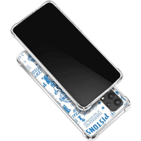NBA Detroit Pistons Historic Blast Galaxy A32 5G Clear Case