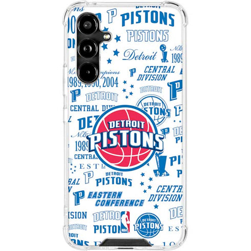 NBA Detroit Pistons Historic Blast Galaxy A54 5G Clear Case