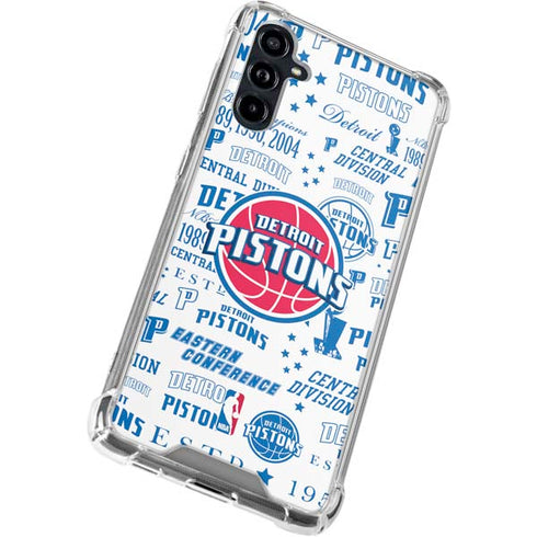 NBA Detroit Pistons Historic Blast Galaxy A54 5G Clear Case