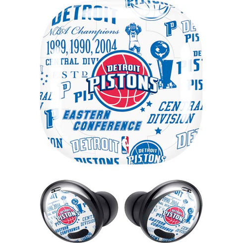 NBA Detroit Pistons Historic Blast Galaxy Buds Pro Skin