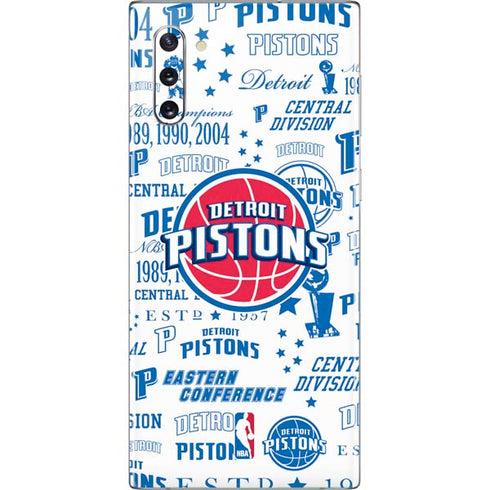 NBA Detroit Pistons Historic Blast Galaxy Note 10 Skin