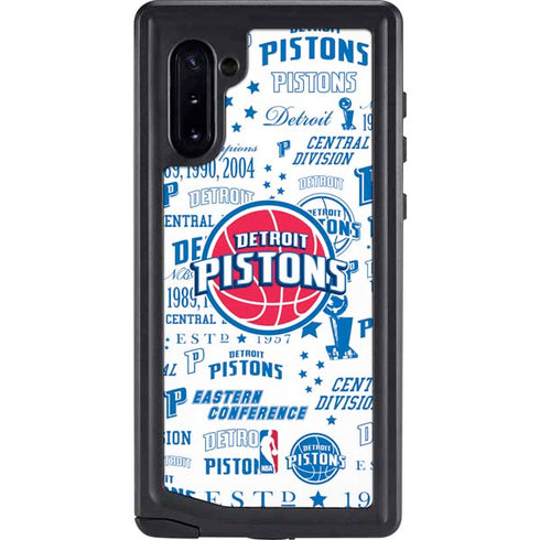 NBA Detroit Pistons Historic Blast Galaxy Note 10 Waterproof Case