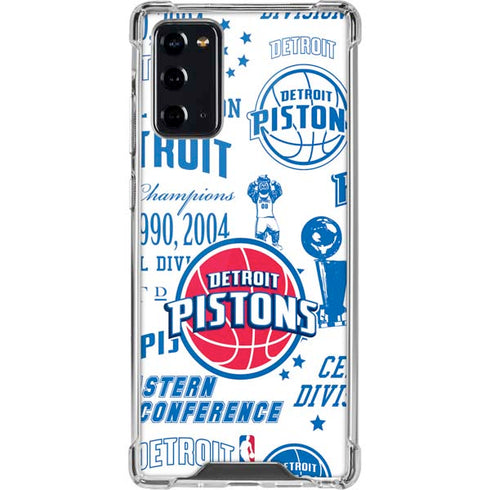 NBA Detroit Pistons Historic Blast Galaxy Note20 5G Clear Case
