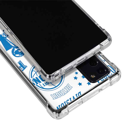 NBA Detroit Pistons Historic Blast Galaxy Note20 5G Clear Case