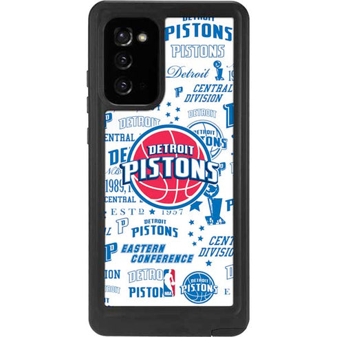 NBA Detroit Pistons Historic Blast Galaxy Note20 5G Waterproof Case