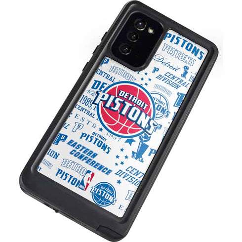 NBA Detroit Pistons Historic Blast Galaxy Note20 5G Waterproof Case