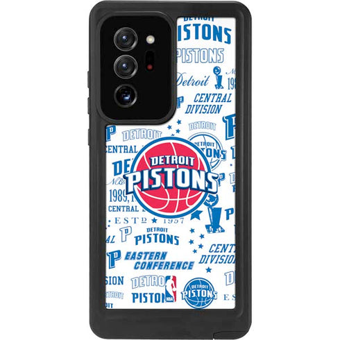 NBA Detroit Pistons Historic Blast Galaxy Note20 Ultra 5G Waterproof Case