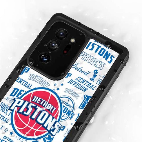 NBA Detroit Pistons Historic Blast Galaxy Note20 Ultra 5G Waterproof Case