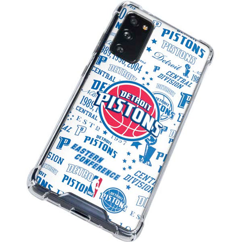 NBA Detroit Pistons Historic Blast Galaxy S20 FE Clear Case