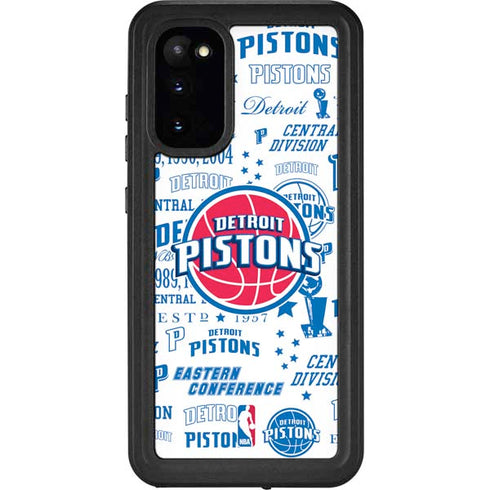NBA Detroit Pistons Historic Blast Galaxy S20 Waterproof Case