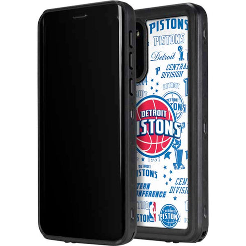 NBA Detroit Pistons Historic Blast Galaxy S20 Waterproof Case