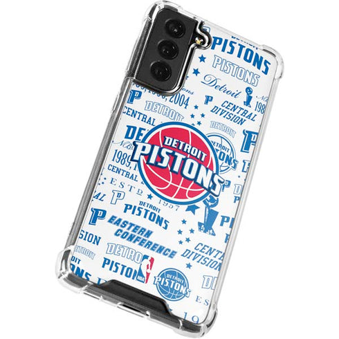 NBA Detroit Pistons Historic Blast Galaxy S22 Plus Clear Case