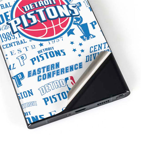 NBA Detroit Pistons Historic Blast Galaxy S22 Ultra Skin