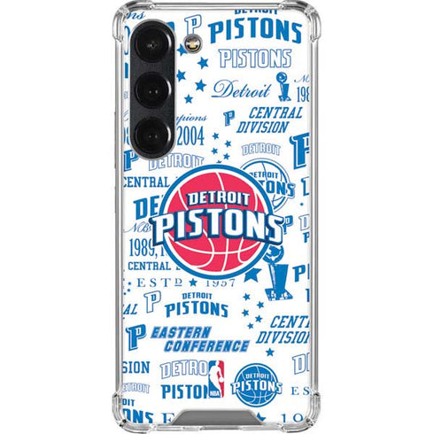 NBA Detroit Pistons Historic Blast Galaxy S23 Clear Case