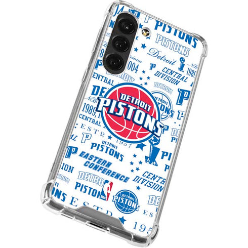 NBA Detroit Pistons Historic Blast Galaxy S23 Clear Case