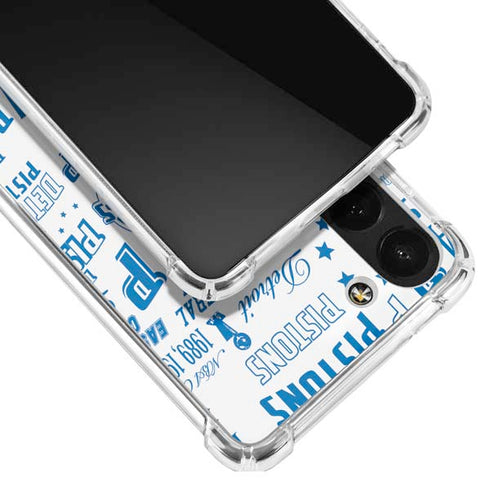 NBA Detroit Pistons Historic Blast Galaxy S23 Clear Case