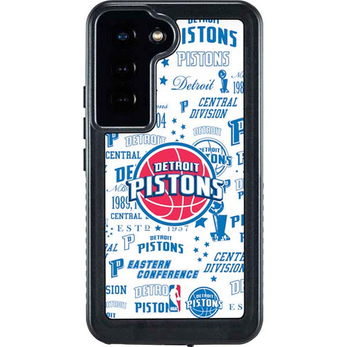NBA Detroit Pistons Historic Blast Galaxy S23 Waterproof Case