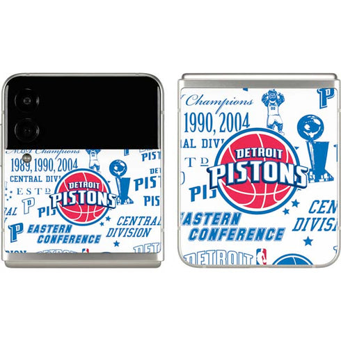 NBA Detroit Pistons Historic Blast Galaxy Z Flip3 5G Skin