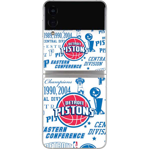 NBA Detroit Pistons Historic Blast Galaxy Z Flip3 5G Skin