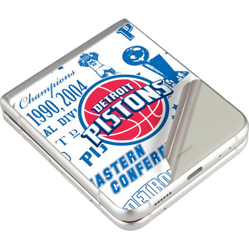 NBA Detroit Pistons Historic Blast Galaxy Z Flip3 5G Skin